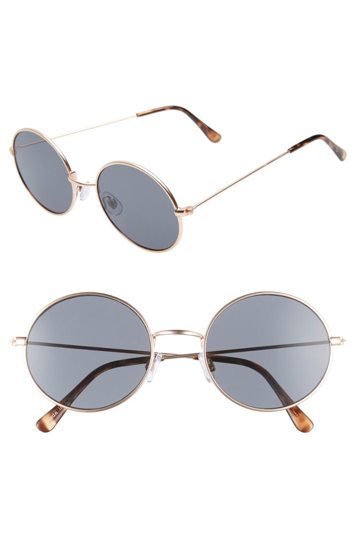 Women's Bp. 53mm Flat Round Sunglasses - Gold/ Black