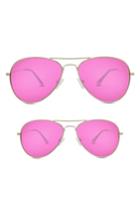 Women's Diff Mommy & Me Cruz 2-pack Aviator Sunglasses - Gold/ Pink