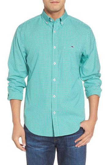 Men's Vineyard Vines Tucker Old Town Classic Fit Gingham Sport Shirt - Green