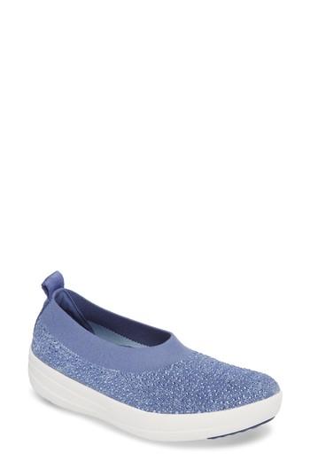 Women's Fitflop Uberknit Slip-on Sneaker .5 M - Purple
