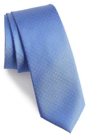 Men's Calibrate Chauncey Mini Silk Tie, Size - Blue