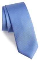Men's Calibrate Chauncey Mini Silk Tie, Size - Blue