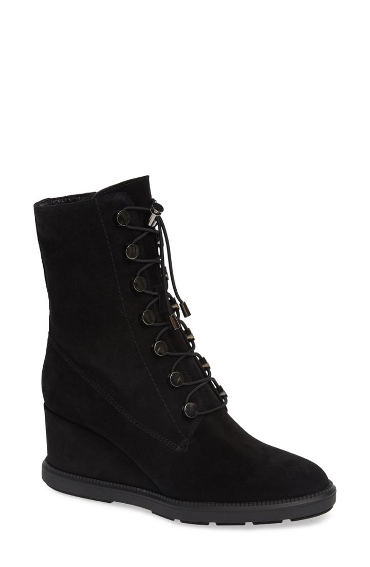 Women's Aquatalia Campbell Wedge Boot M - Black