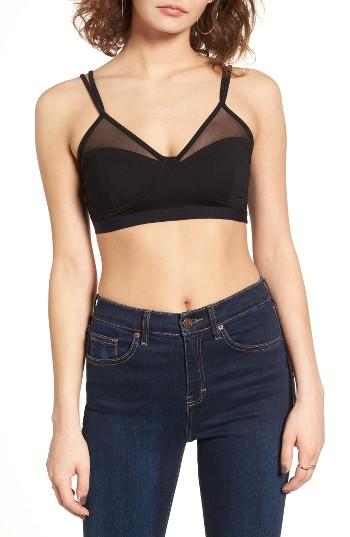 Women's Leith Mesh Trim Knit Bralette