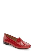 Women's Jack Rogers 'quinn' Leather Loafer .5 M - Red