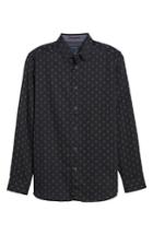 Men's Ted Baker London Monico Slim Fit Dot Diamond Sport Shirt (xl) - Blue