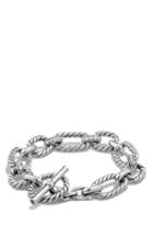 Women's David Yurman 'chain' Cushion Link Bracelet With Diamonds