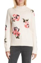 Women's Rebecca Taylor Intarsia Floral Knit Sweater - Pink