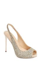 Women's Imagine Vince Camuto 'pavi' Slingback Peep Toe Pump .5 M - Metallic