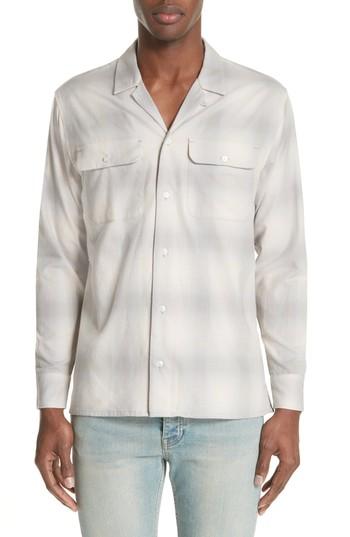Men's Stampd Los Plaid Shirt - Grey