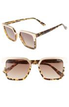 Women's Quay Australia X Jaclyn Hill Upgrade 55mm Square Sunglasses - Tort Gold / Brown