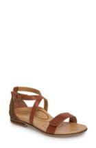 Women's Aetrex Brenda Embellished Cross Strap Sandal Eu - Beige