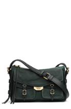 Rag & Bone Field Lambskin Leather Messenger Bag - Green