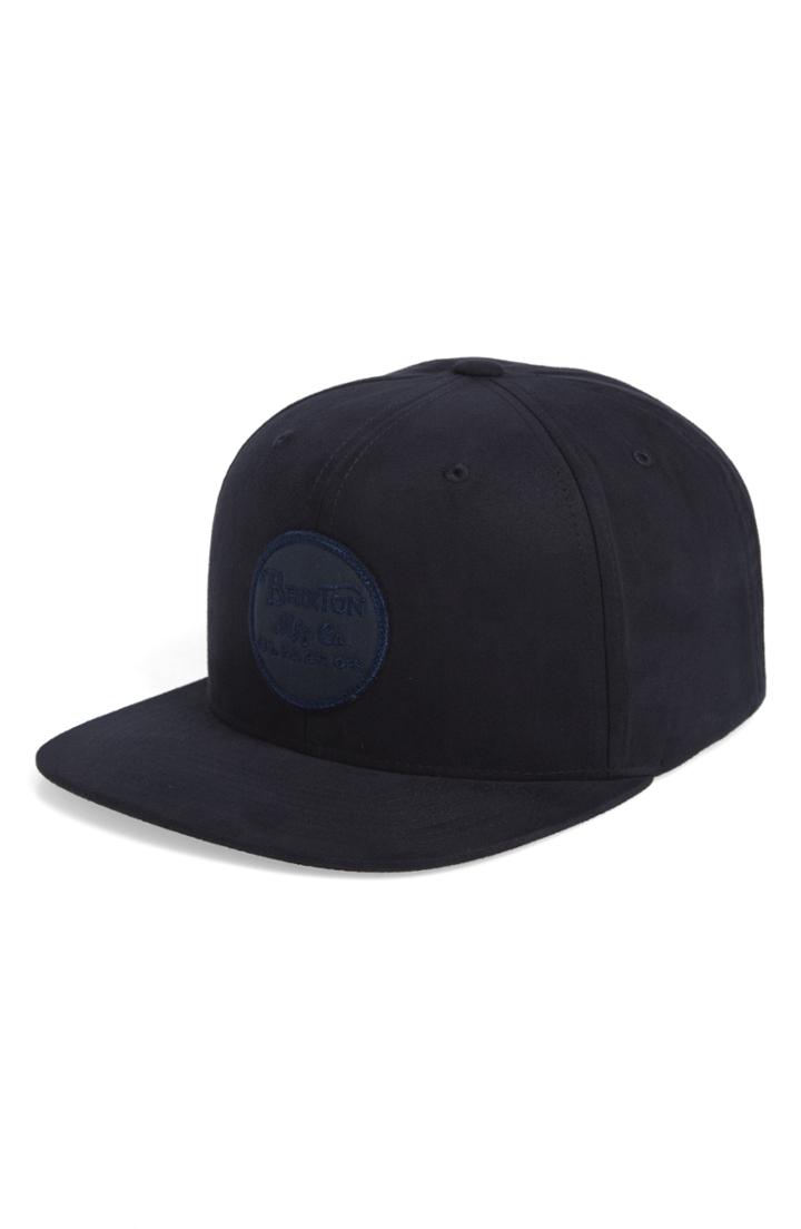 Men's Brixton Wheeler Logo Patch Cap - Blue