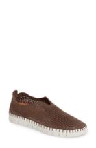 Women's Jeffrey Campbell Tiles Perforated Slip-on Sneaker M - Brown
