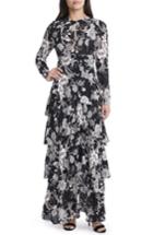 Women's Afrm Amabella Tiered Maxi Dress - Black