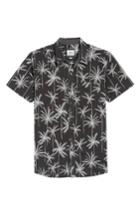 Men's Rip Curl Palm Trip Short Sleeve Shirt - Black