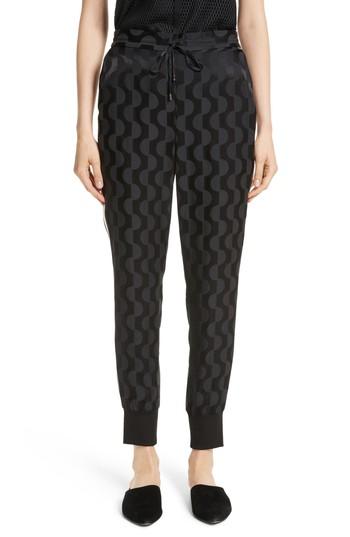 Women's St. John Collection Contrast Stripe Charmeuse Pants