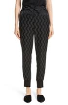 Women's St. John Collection Contrast Stripe Charmeuse Pants