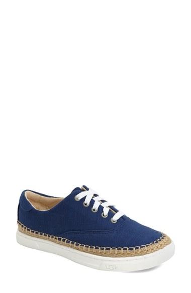 Women's Ugg 'eyan Ii' Canvas Sneaker .5 M - Blue