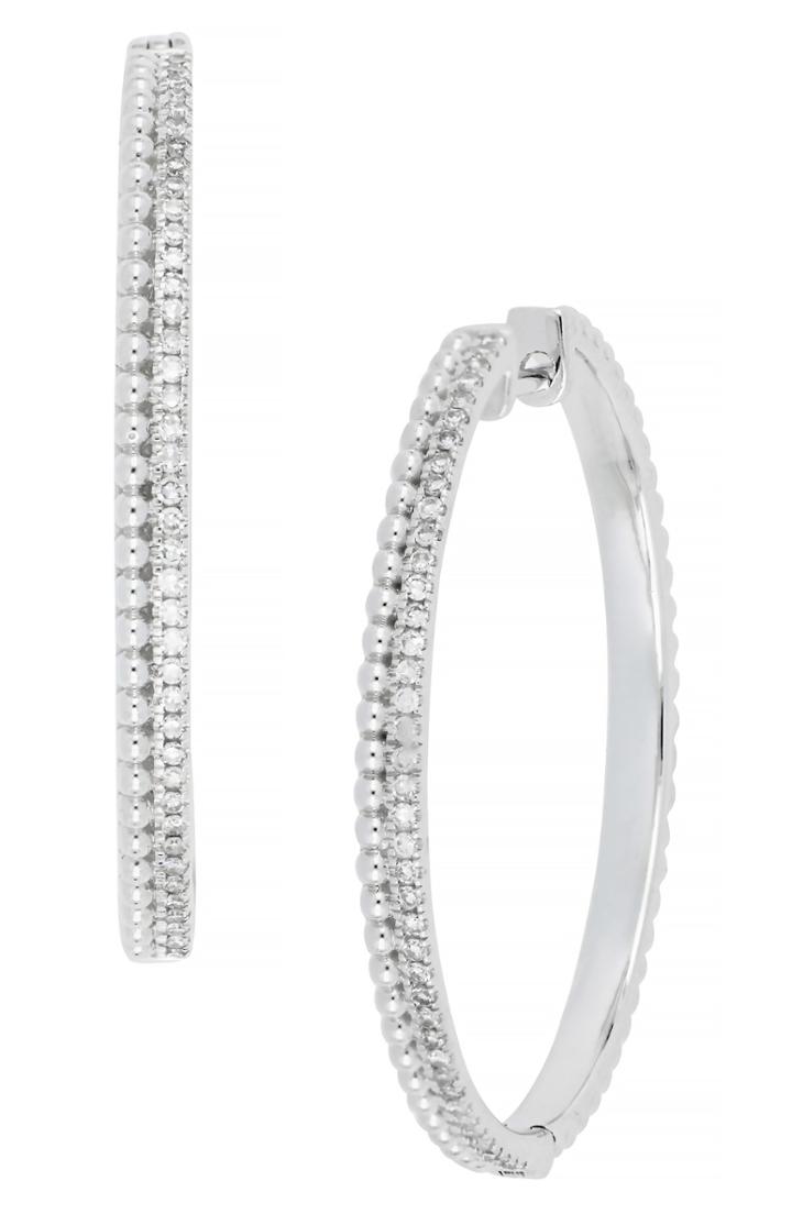 Women's Carriere Large Diamond Hoop Earrings (nordstrom Exclusive)
