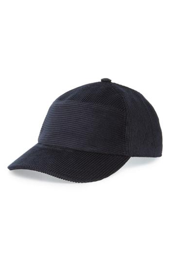 Men's Eleventy Corduroy Ball Cap - Blue