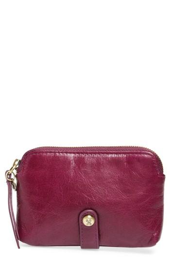 Women's Hobo Pace Leather Wallet - Purple