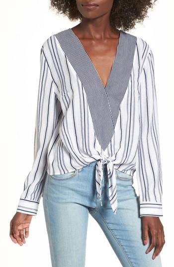 Women's Storee Tie Hem Top - Blue