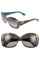 Women's Maui Jim You Move Me 60mm Polarizedplus2 Sunglasses - Silk/ White/ Teal