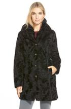 Women's Laundry By Shelli Segal Reversible Faux Persian Lamb Fur Coat
