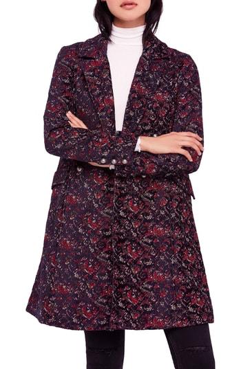 Women's Free People Fox Trot Equestrian Coat - Red