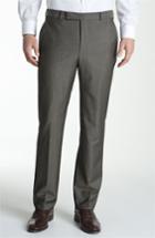 Men's Z Zegna Flat Front Trousers Eu - Beige