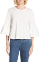 Women's See By Chloe Bell Sleeve Top - White
