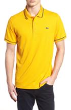 Men's Lacoste Sport Piped Pique Tech Polo (m) - Yellow