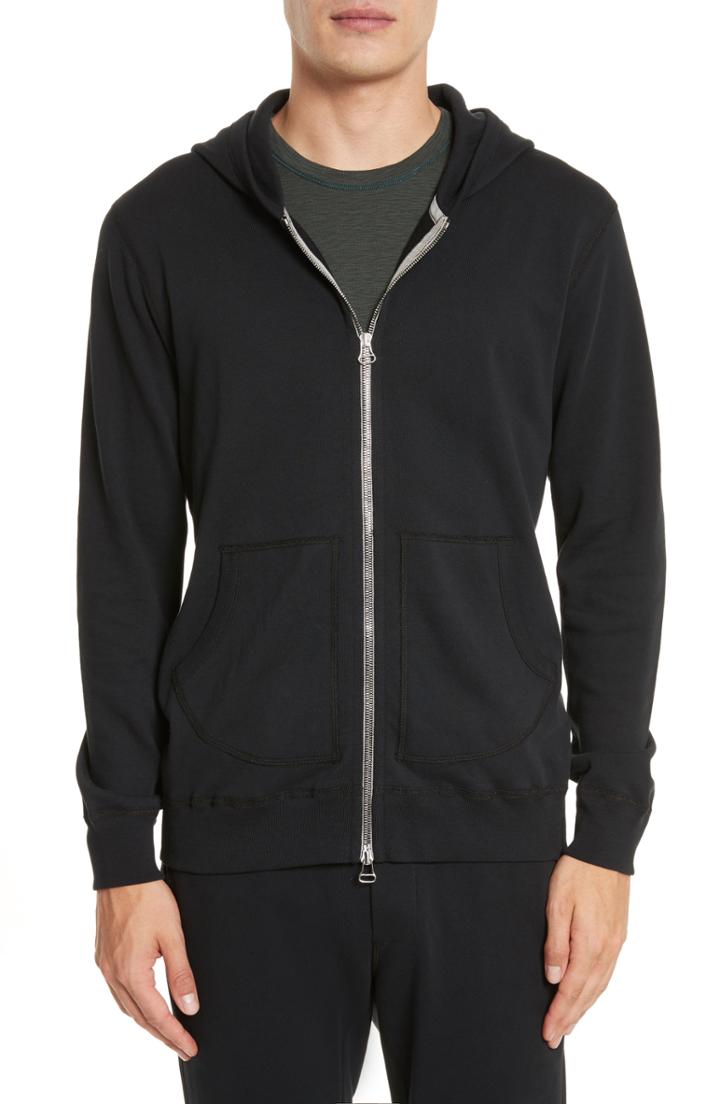Men's Wings + Horns Zip Hoodie, Size - Black