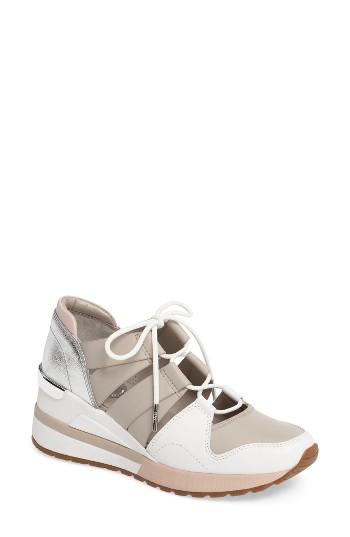 Women's Michael Michael Kors Beckett Ghillie Wedge Sneaker