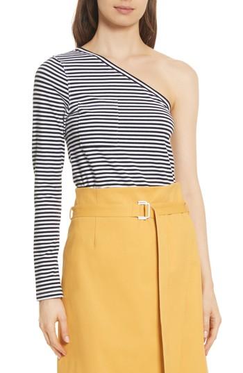 Women's Robert Rodriguez One Shoulderstripe Tee - Black