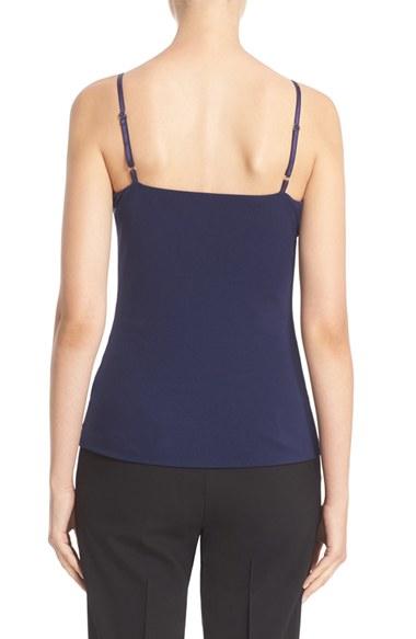 Women's Lafayette 148 New York Mesh Jersey Camisole, Size - Blue