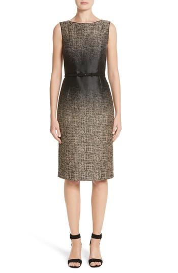 Women's Lafayette 148 New York Paulette Jacquard Sheath Dress - Black
