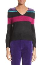 Women's Marc Jacobs '80s Stripe Knit Sweater - Black