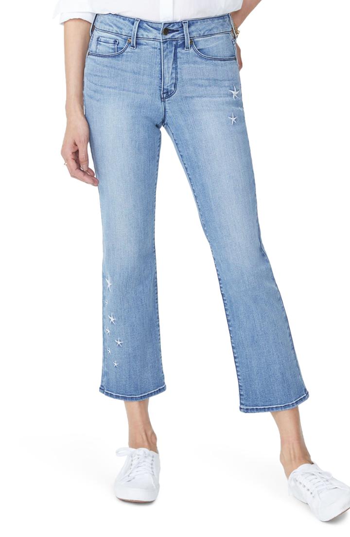 Women's Nydj Marilyn High Waist Straight Leg Star Ankle Jeans