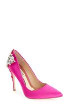 Women's Badgley Mischka 'gorgeous' Crystal Embellished Pointy Toe Pump M - Pink