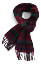 Men's Barbour New Check Lambswool & Cashmere Scarf, Size - Green