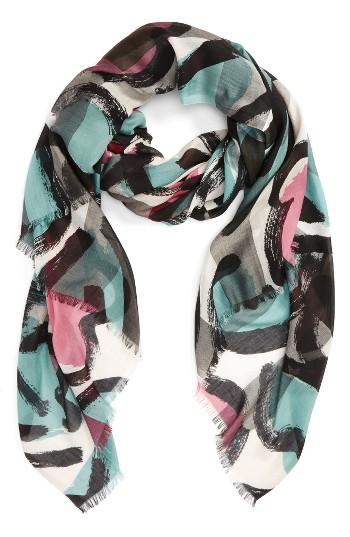 Women's Burberry Abstract Floral Print Scarf