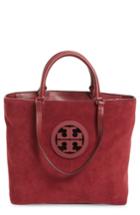 Tory Burch Charlie Suede Tote - Red