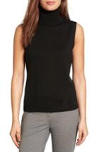 Women's Emerson Rose Silk & Cashmere Blend Turtleneck Shell - Black