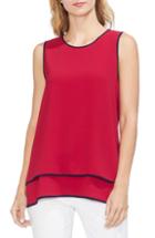 Women's Vince Camuto Layered Contrast Top - Red