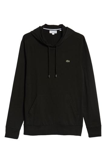 Men's Lacoste Pullover Hoodie (s) - Black