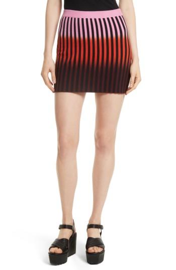 Women's Opening Ceremony Dip Dye Stripe Knit Skirt - Pink