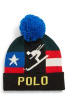 Men's Polo Ralph Lauren Downhill Skier Pom Beanie - Black